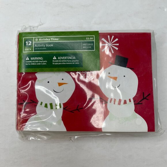 Holiday Time Christmas Party Favor Set Penguins Santa Snowmen Pencils Straws - Picture 4 of 7